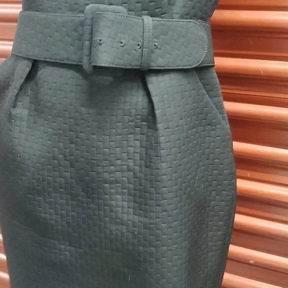 Unger Jet Black Cocktail Dress & Jacket Crop Blazer Size 10 - Picture 10 of 16